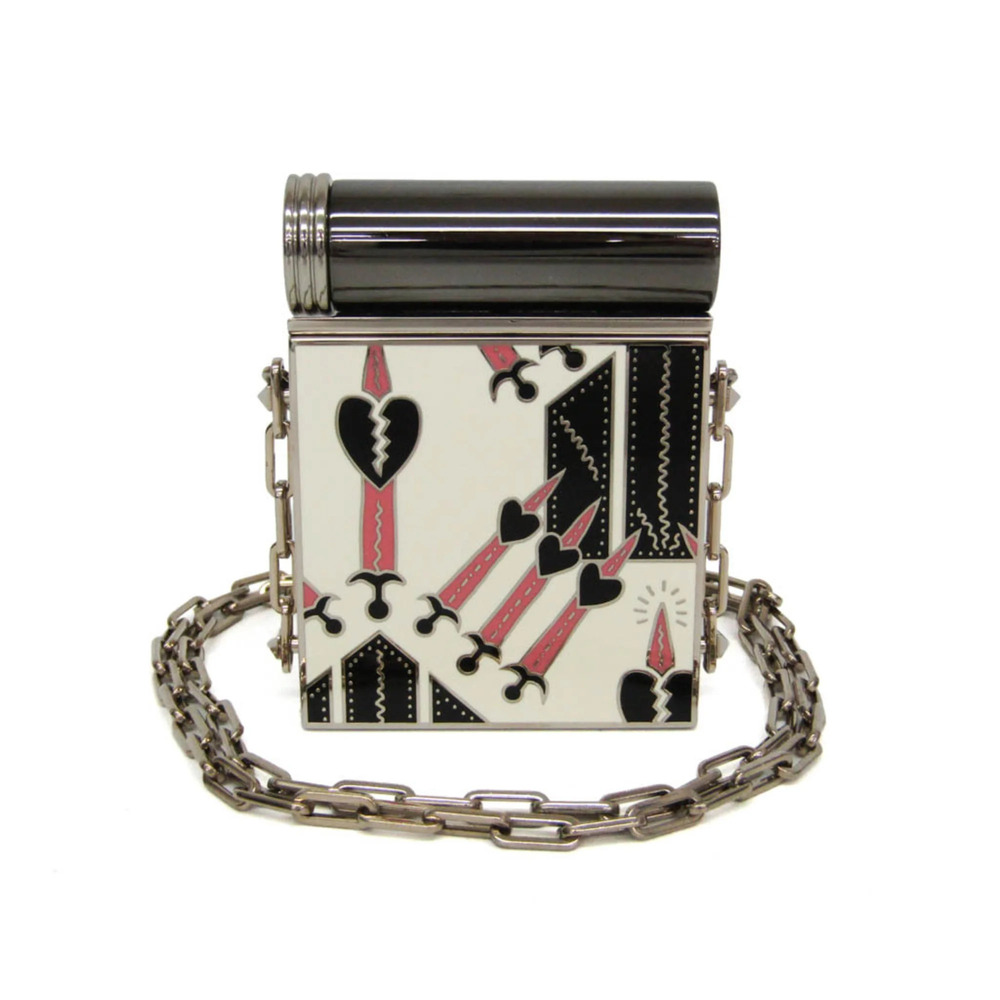Valentino Garavani Loveblade Lipstick Mirror Crossbody Case Women's Metal Was...